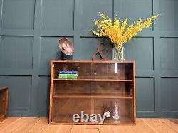 Vintage Oak Glazed Bookcase / Phoenix Gallery /Gin Cupboard /Display Cabinet