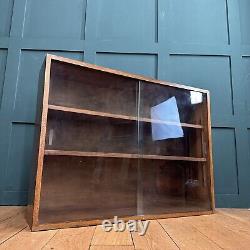 Vintage Oak Glazed Bookcase / Phoenix Gallery /Gin Cupboard /Display Cabinet