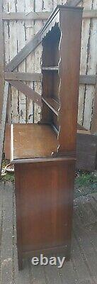 Vintage Oak Linenfold Welsh Dresser \ Rustic Kitchen Pantry by A B Ltd Furniture