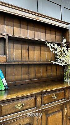Vintage Oak Welsh Dresser / Large Kitchen Cupboard / Titchmarsh & Goodwin