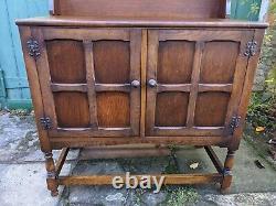 Vintage Oak Welsh Dresser, Solid Wood