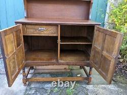 Vintage Oak Welsh Dresser, Solid Wood