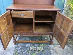 Vintage Oak Welsh Dresser, Solid Wood