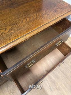 Vintage Oak Welsh Dresser Traditional Farmhouse Kitchen Dresser with Drawers