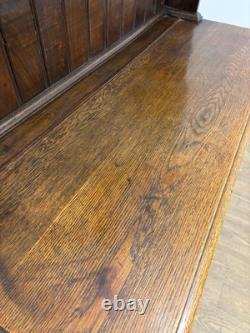 Vintage Oak Welsh Dresser Traditional Farmhouse Kitchen Dresser with Drawers