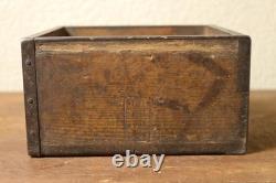 Vintage Old Wooden Square Moke Showa Retro Kitchen Decor