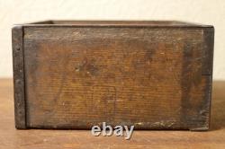 Vintage Old Wooden Square Moke Showa Retro Kitchen Decor