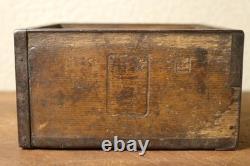 Vintage Old Wooden Square Moke Showa Retro Kitchen Decor