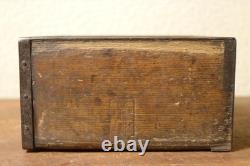 Vintage Old Wooden Square Moke Showa Retro Kitchen Decor