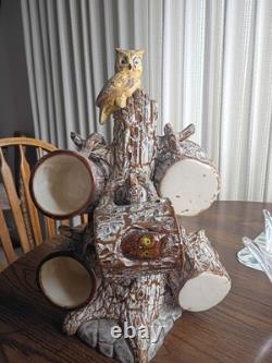 Vintage Owl Mug Tree Holder Retro kitchen 1970s Fairycore Forestcore Kitsch