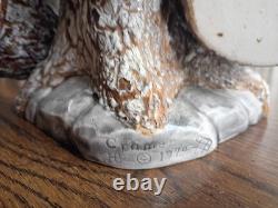 Vintage Owl Mug Tree Holder Retro kitchen 1970s Fairycore Forestcore Kitsch