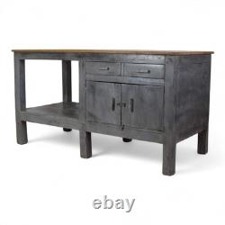 Vintage Painted Sideboard Kitchen Island Work Bench Cupboard