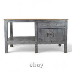 Vintage Painted Sideboard Kitchen Island Work Bench Cupboard