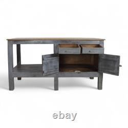 Vintage Painted Sideboard Kitchen Island Work Bench Cupboard