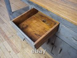 Vintage Painted Sideboard Kitchen Island Work Bench Cupboard