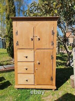 Vintage Pine Continental Pantry/ Housekeepers Cupboard