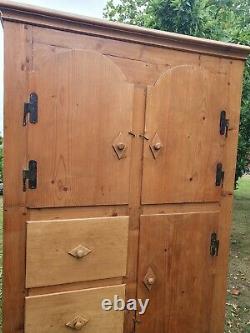 Vintage Pine Continental Pantry/ Housekeepers Cupboard