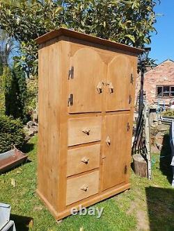 Vintage Pine Continental Pantry/ Housekeepers Cupboard