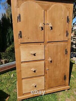 Vintage Pine Continental Pantry/ Housekeepers Cupboard