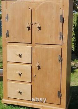 Vintage Pine Continental Pantry/ Housekeepers Cupboard