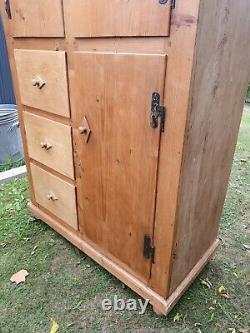 Vintage Pine Continental Pantry/ Housekeepers Cupboard