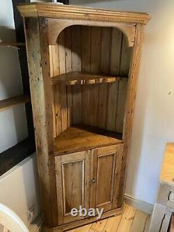 Vintage Pine Corner Cabinet. NEEDS TO GO