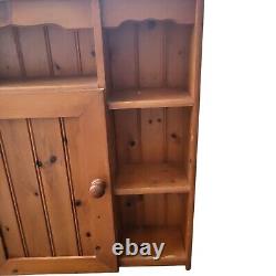 Vintage Pine Kitchen Wall Cabinet Shelving Unit Height 87cm Width 72cm