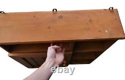 Vintage Pine Kitchen Wall Cabinet Shelving Unit Height 87cm Width 72cm