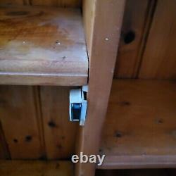 Vintage Pine Kitchen Wall Cabinet Shelving Unit Height 87cm Width 72cm
