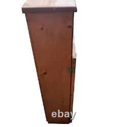 Vintage Pine Kitchen Wall Cabinet Shelving Unit Height 87cm Width 72cm