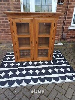 Vintage Pine Linen Cupboard Bookcase Kitchen Cabinet Can Deliver
