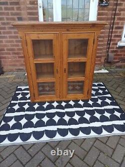 Vintage Pine Linen Cupboard Bookcase Kitchen Cabinet Can Deliver