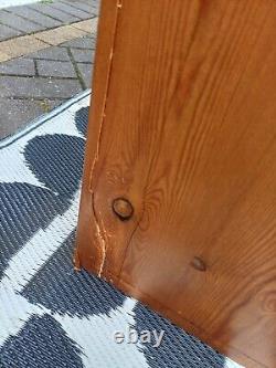 Vintage Pine Linen Cupboard Bookcase Kitchen Cabinet Can Deliver