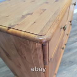 Vintage Pine Sideboard Cupboard Drawers Country Style Wooden Retro Kitchen Unit
