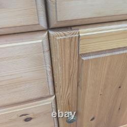 Vintage Pine Sideboard Cupboard Drawers Country Style Wooden Retro Kitchen Unit