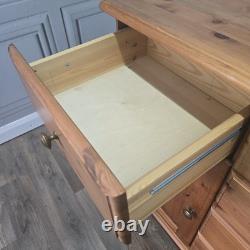 Vintage Pine Sideboard Cupboard Drawers Country Style Wooden Retro Kitchen Unit