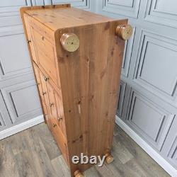 Vintage Pine Sideboard Cupboard Drawers Country Style Wooden Retro Kitchen Unit