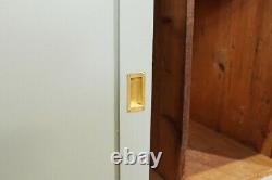 Vintage Pine Sliding Door Kitchen Cupboard