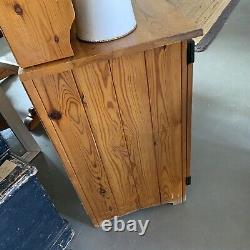 Vintage Pine Welsh Dresser Rustic Country Farmhouse Style Kitchen Compact