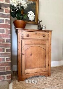 Vintage Pine Welsh Dresser, Wooden Antique Style, Country Farmhouse Decor