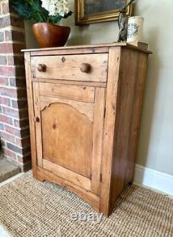 Vintage Pine Welsh Dresser, Wooden Antique Style, Country Farmhouse Decor