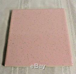 Vintage Pink Speckled tile USA Seneca Floor Wall BRAND NEW 80 Pieces 10 SQ FT