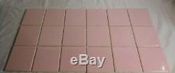 Vintage Pink Speckled tile USA Seneca Floor Wall BRAND NEW 80 Pieces 10 SQ FT