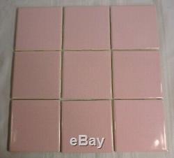 Vintage Pink Speckled tile USA Seneca Floor Wall BRAND NEW 80 Pieces 10 SQ FT