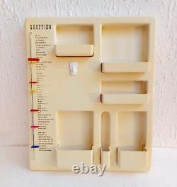 Vintage Plastic Wall Organizer/Kitchen Organizer/Wall Silo/ France 70s