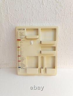 Vintage Plastic Wall Organizer/Kitchen Organizer/Wall Silo/ France 70s