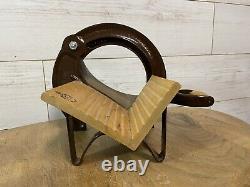 Vintage Raadvad Bread Slicer BROWN Retro Danish Kitchen Rare Serrated Blade