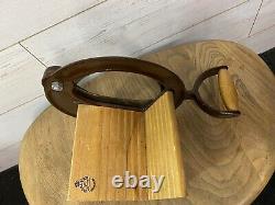 Vintage Raadvad Bread Slicer BROWN Retro Danish Kitchen Rare Serrated Blade