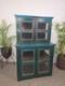 Vintage Reclaimed Indian Glazed Wooden Free Standing Kitchen Drinks Cabinet
