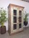 Vintage Reclaimed Indian Glazed Wooden Free Standing Kitchen Drinks Cabinet
